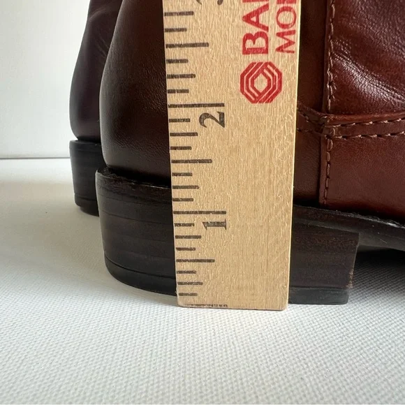 Beautiful Gianni Bini Chain Back Tall Wide Calf Leather Boots •Size Women’s 7M 🍁 - Picture 15 of 16